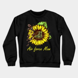 Sunflower Air Force Mom Crewneck Sweatshirt